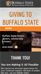 Mobile Screenshot of giving.buffalostate.edu