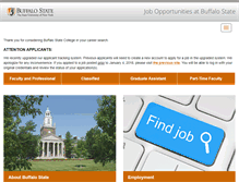 Tablet Screenshot of jobs.buffalostate.edu