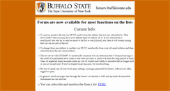 Desktop Screenshot of listserv.buffalostate.edu
