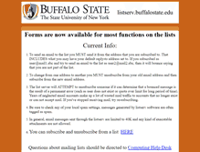 Tablet Screenshot of listserv.buffalostate.edu